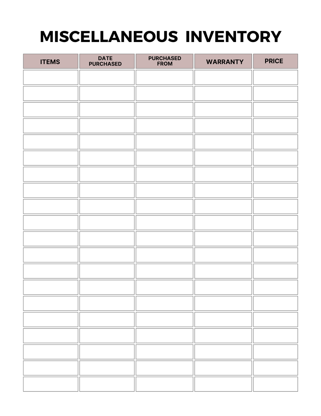 Home Maintenance Planner