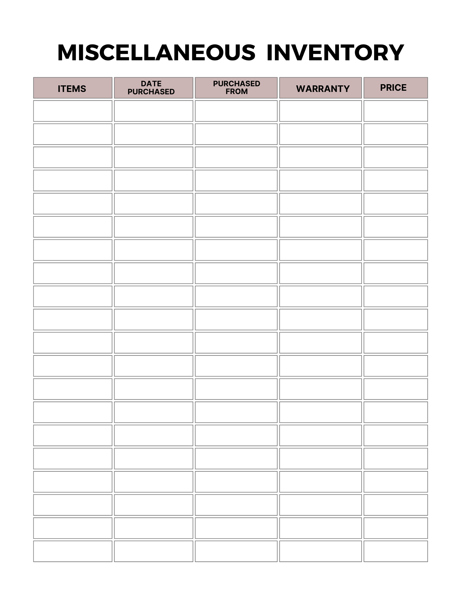 Home Maintenance Planner