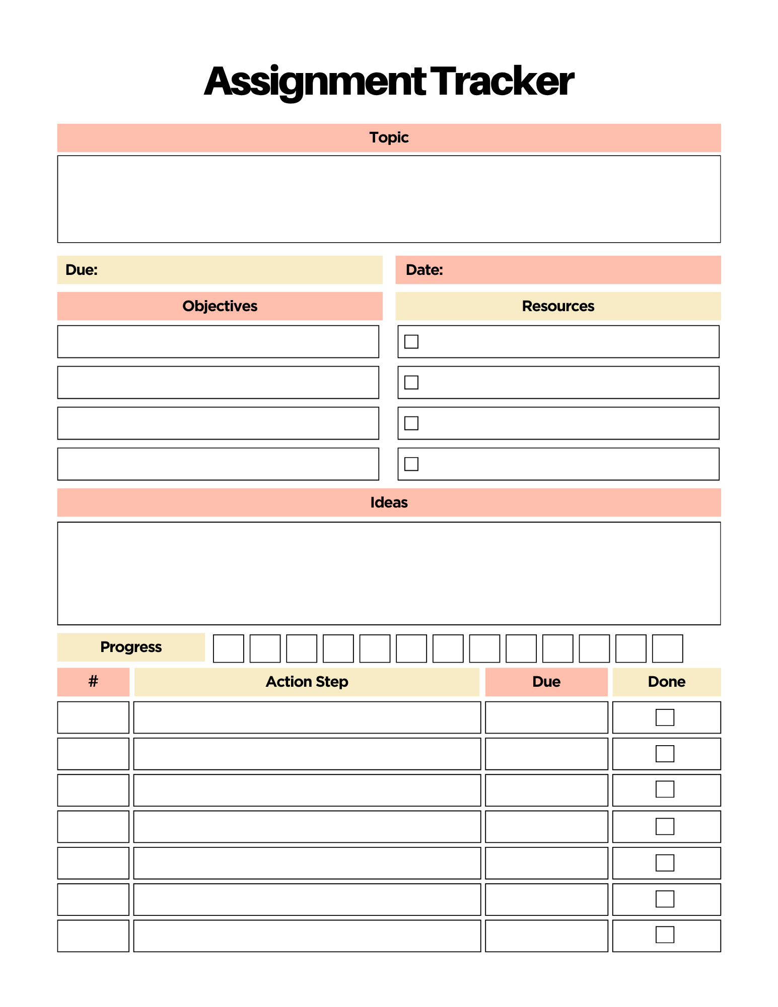 Student Success Organizer