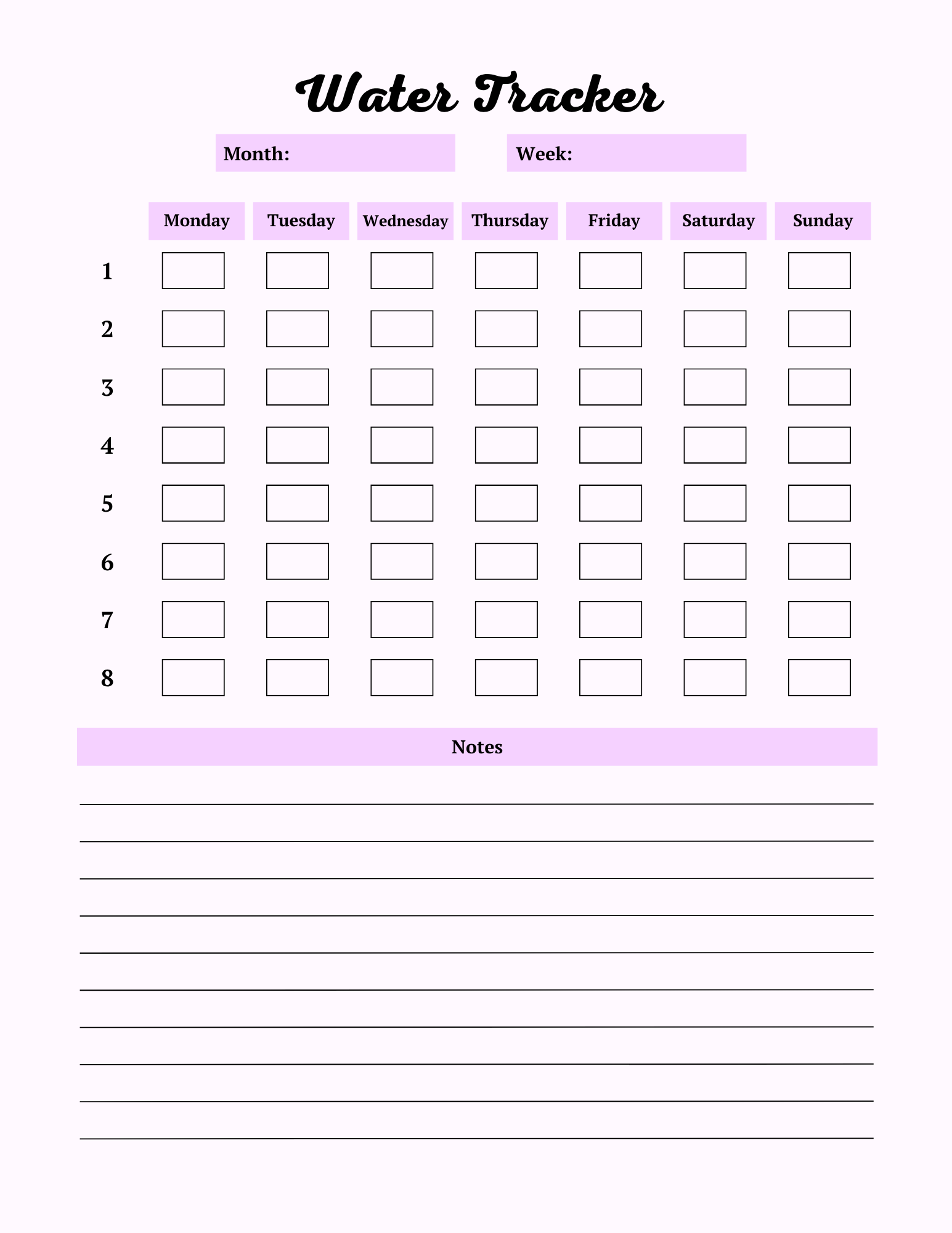 Colorful Self Care Planner