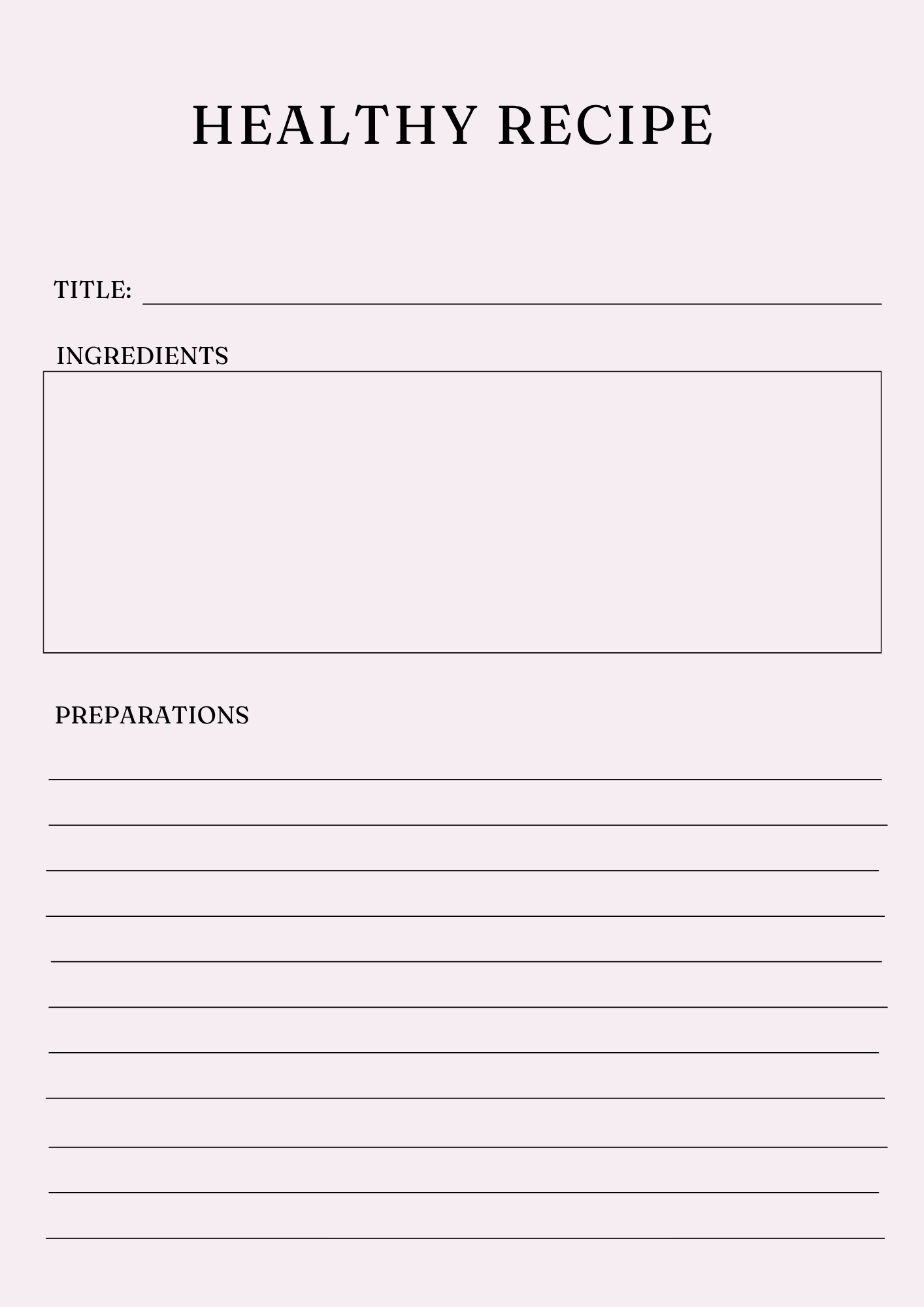 Ultimate Nutrition Wellness Planner