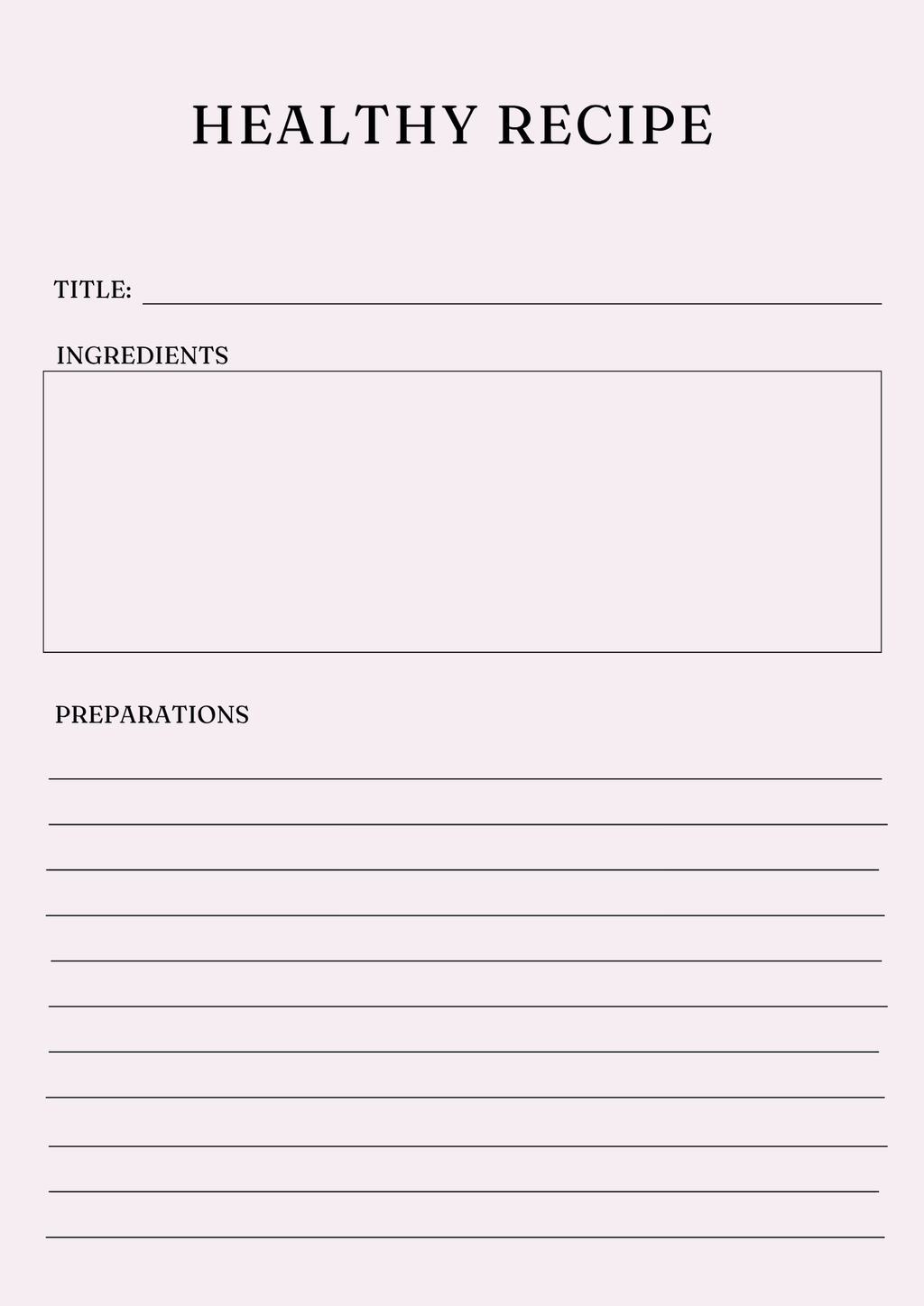 Ultimate Nutrition Wellness Planner