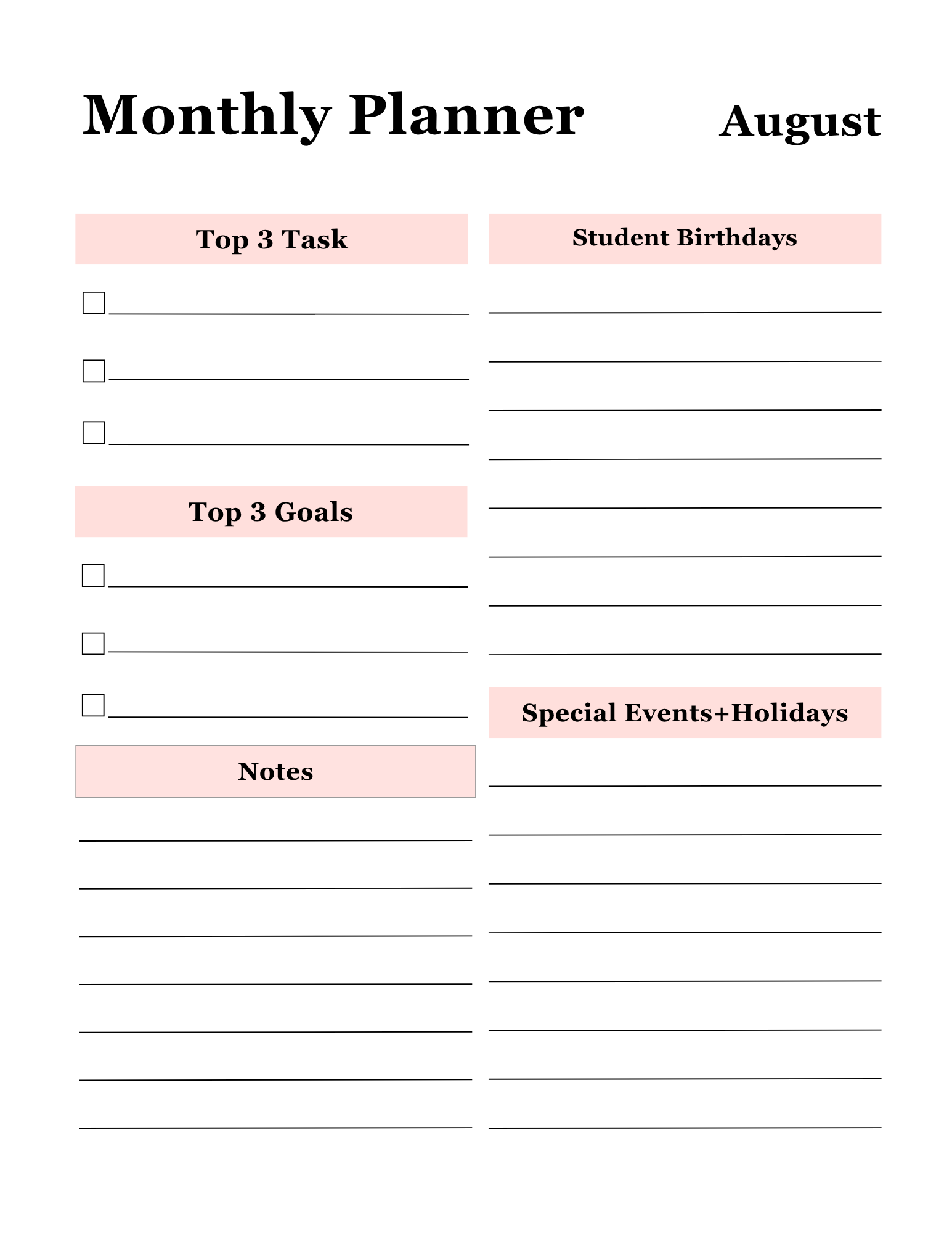 Educator's Master Organizer