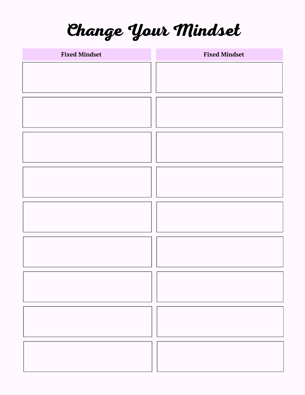 Colorful Self Care Planner