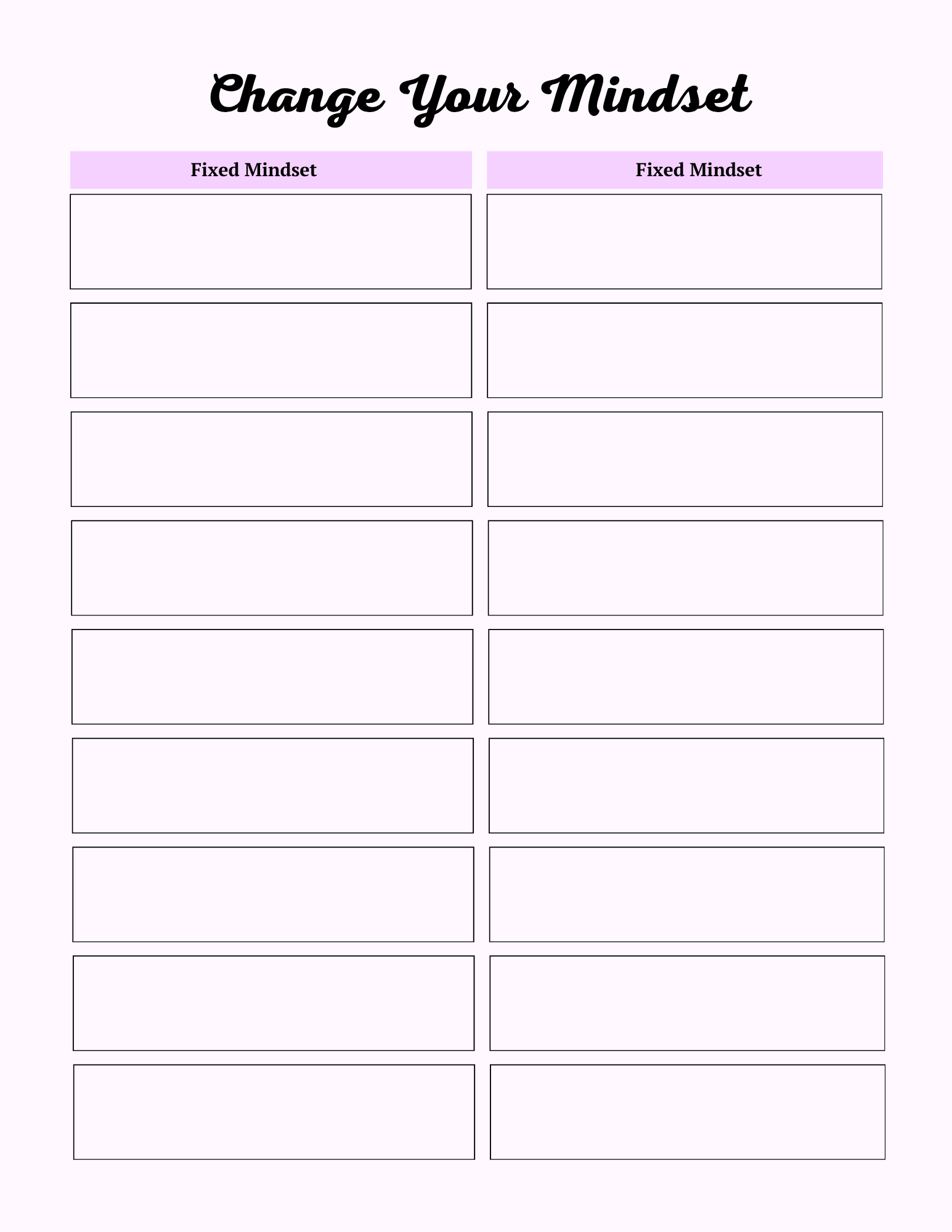 Colorful Self Care Planner