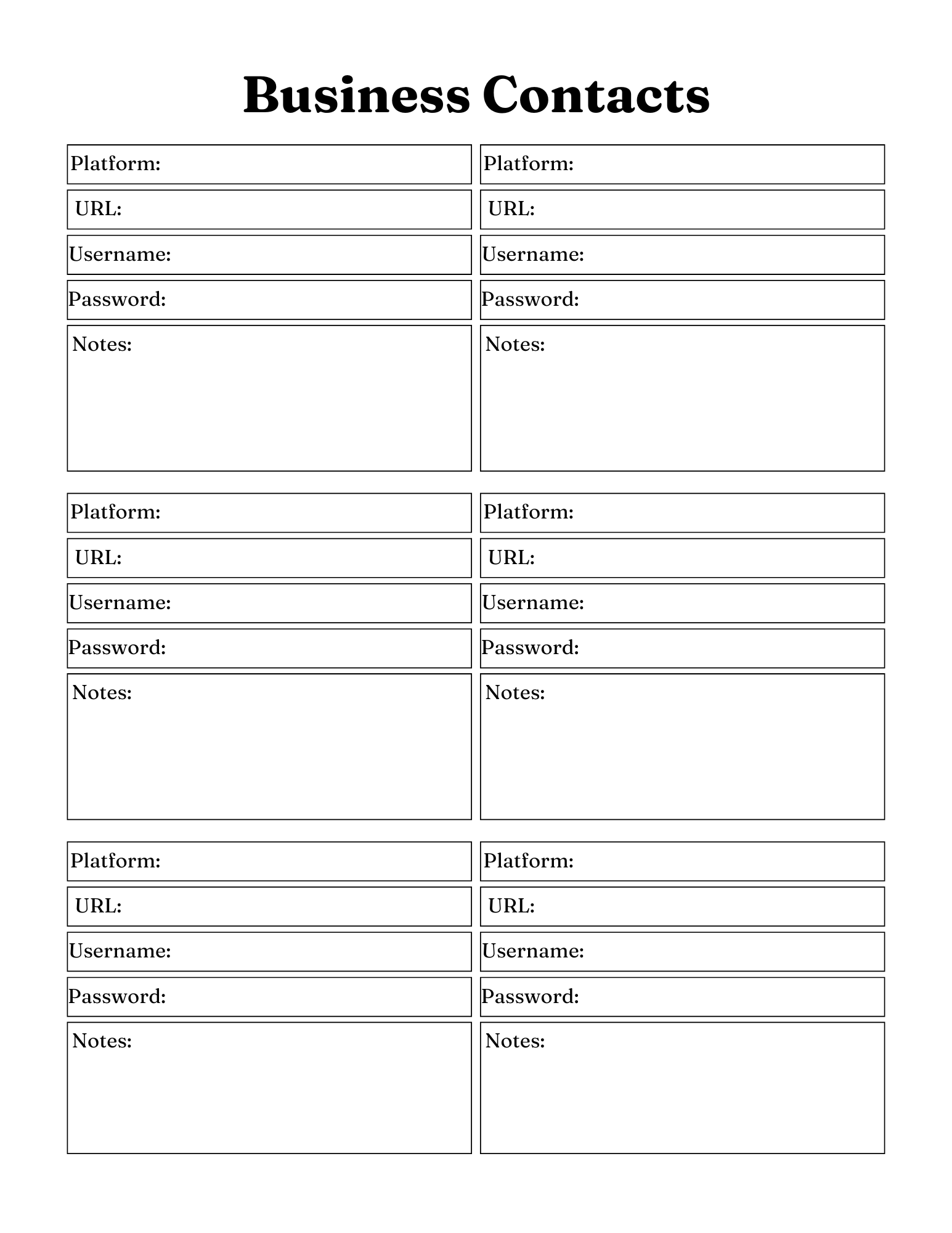 Social Media Success Planner