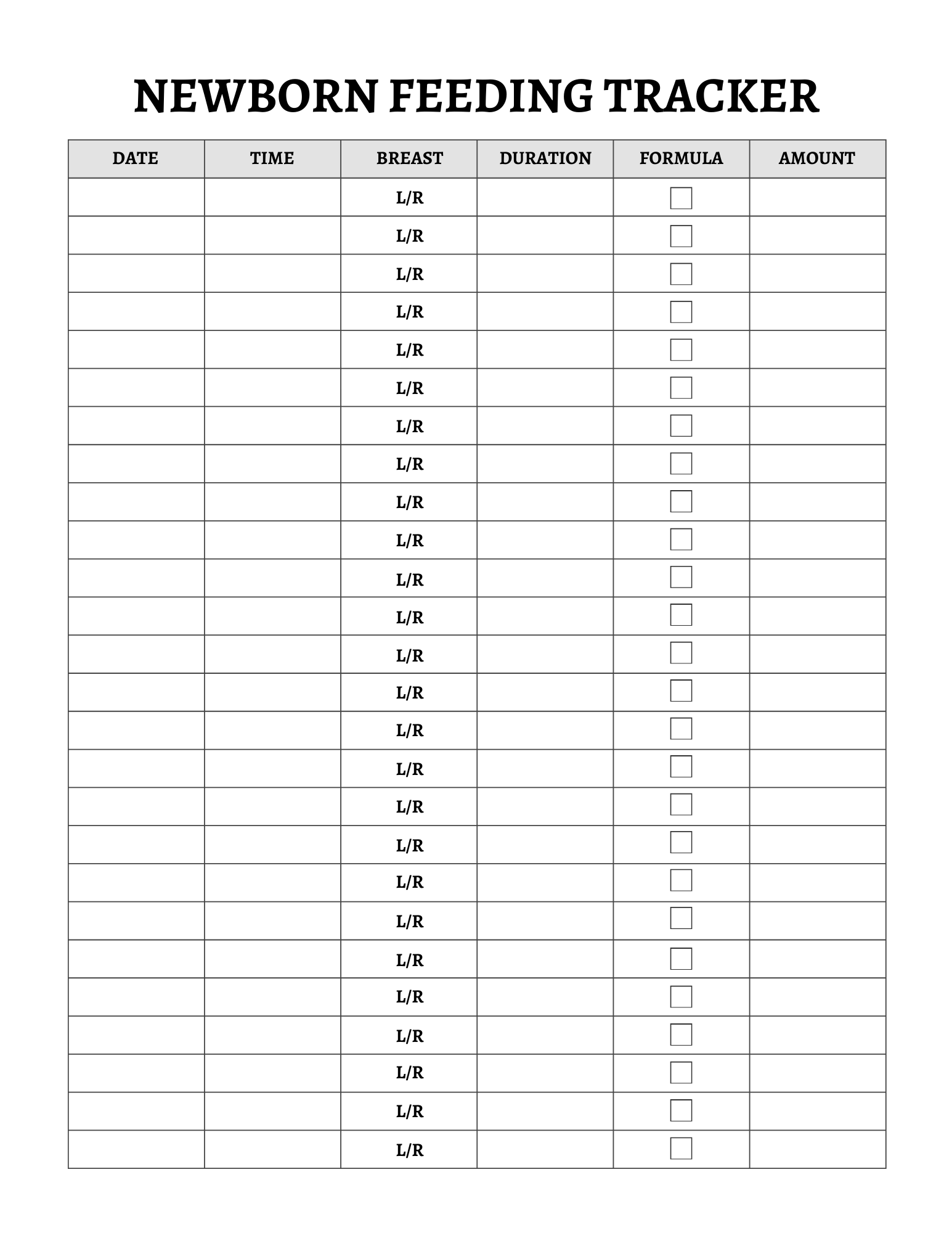 Newborn Baby Planner