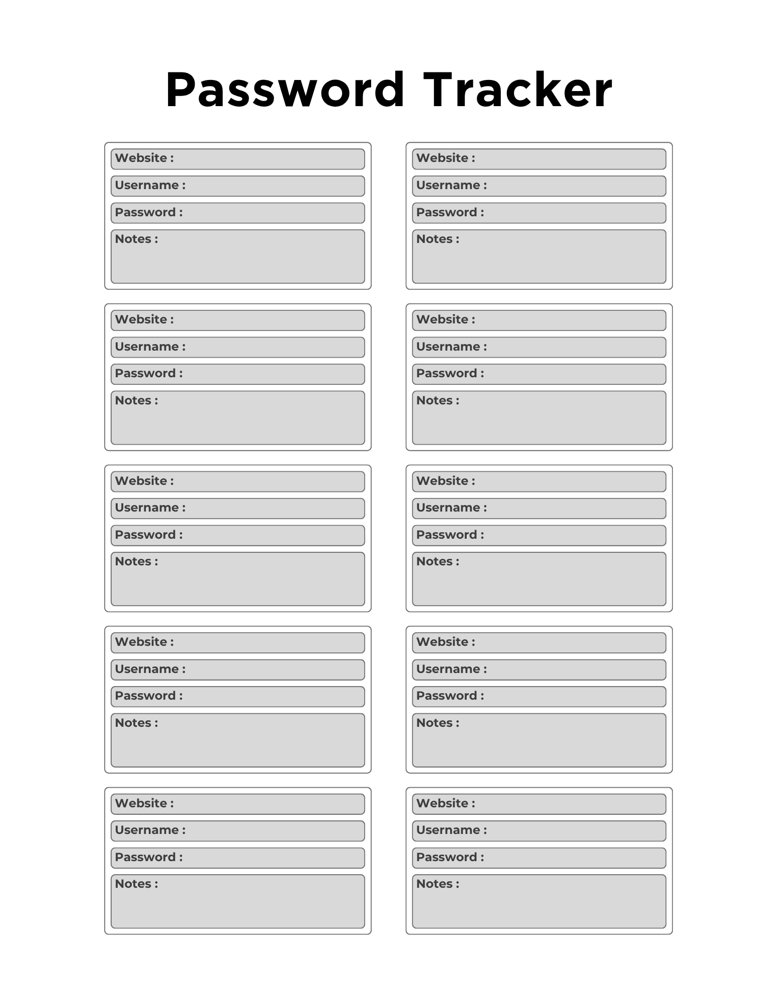 Side Hustle Planner