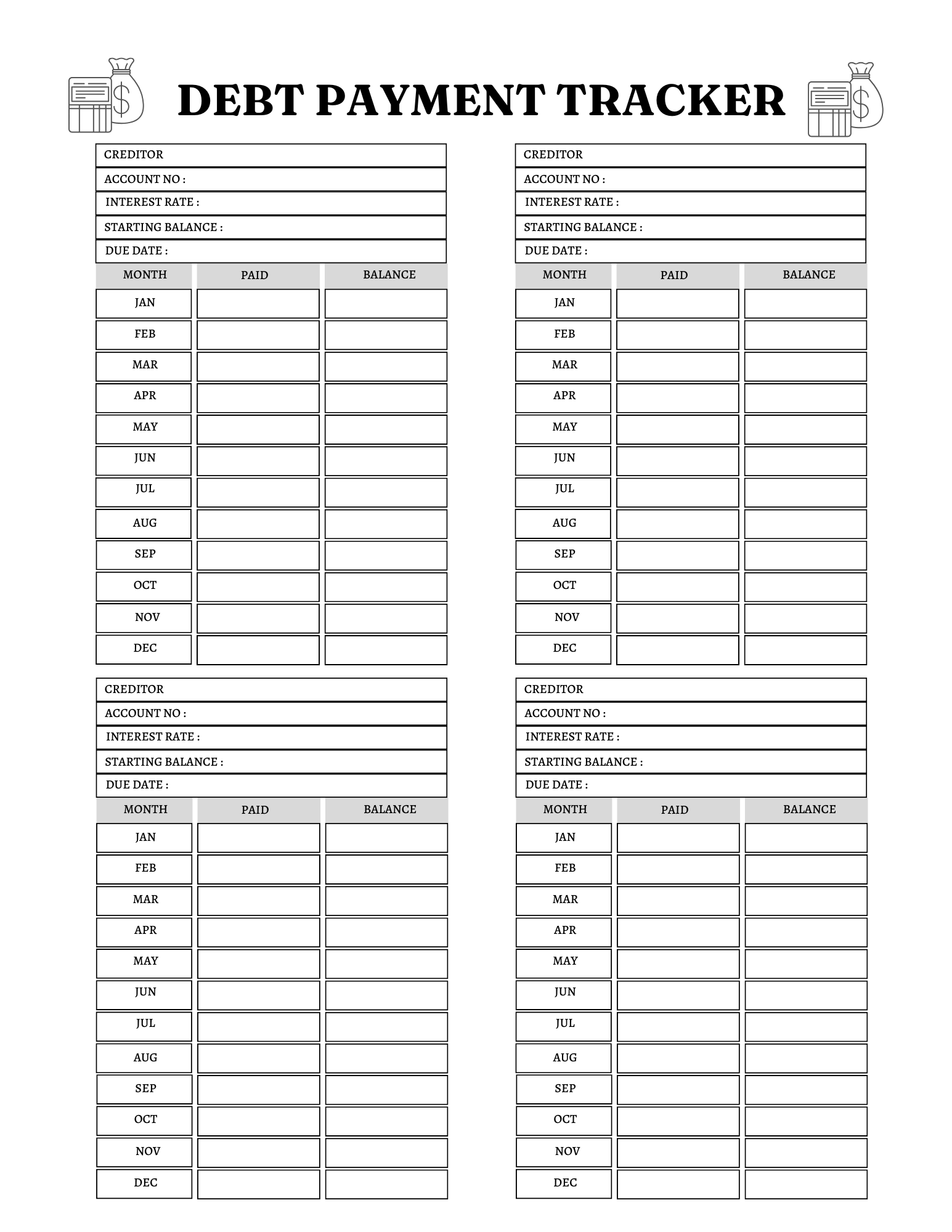 Comprehensive Financial Freedom Planner