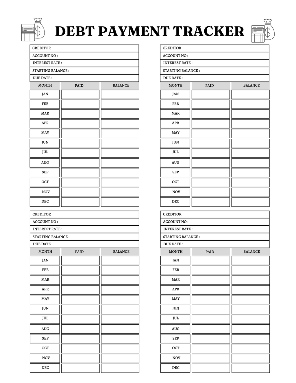 Comprehensive Financial Freedom Planner