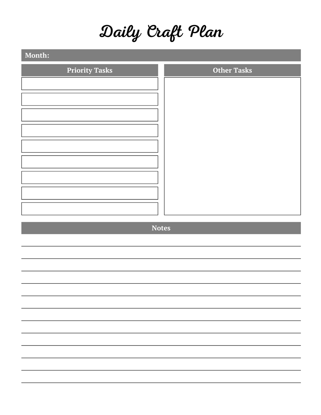 Craft Business Planner