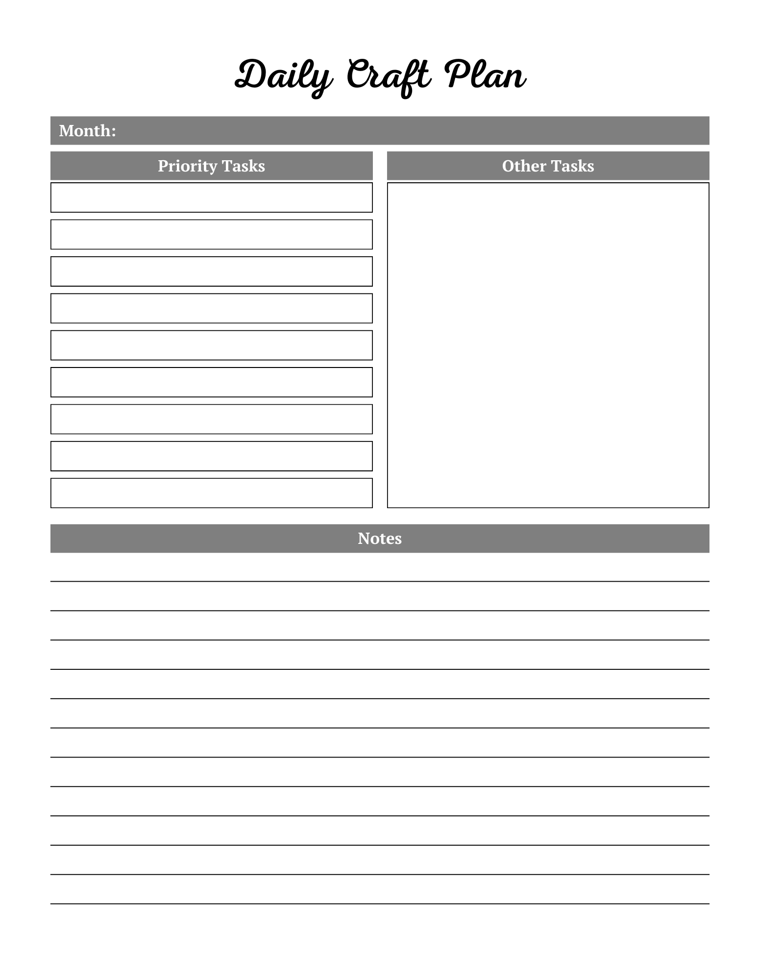 Craft Business Planner