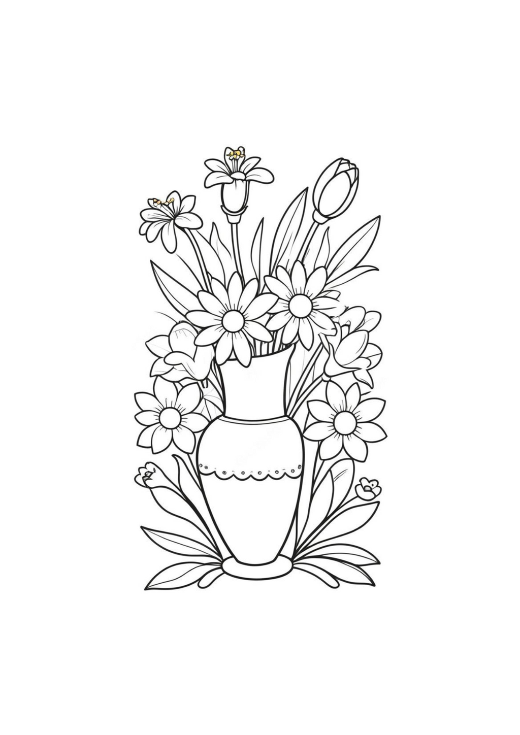 Vibrant Floral Coloring Set