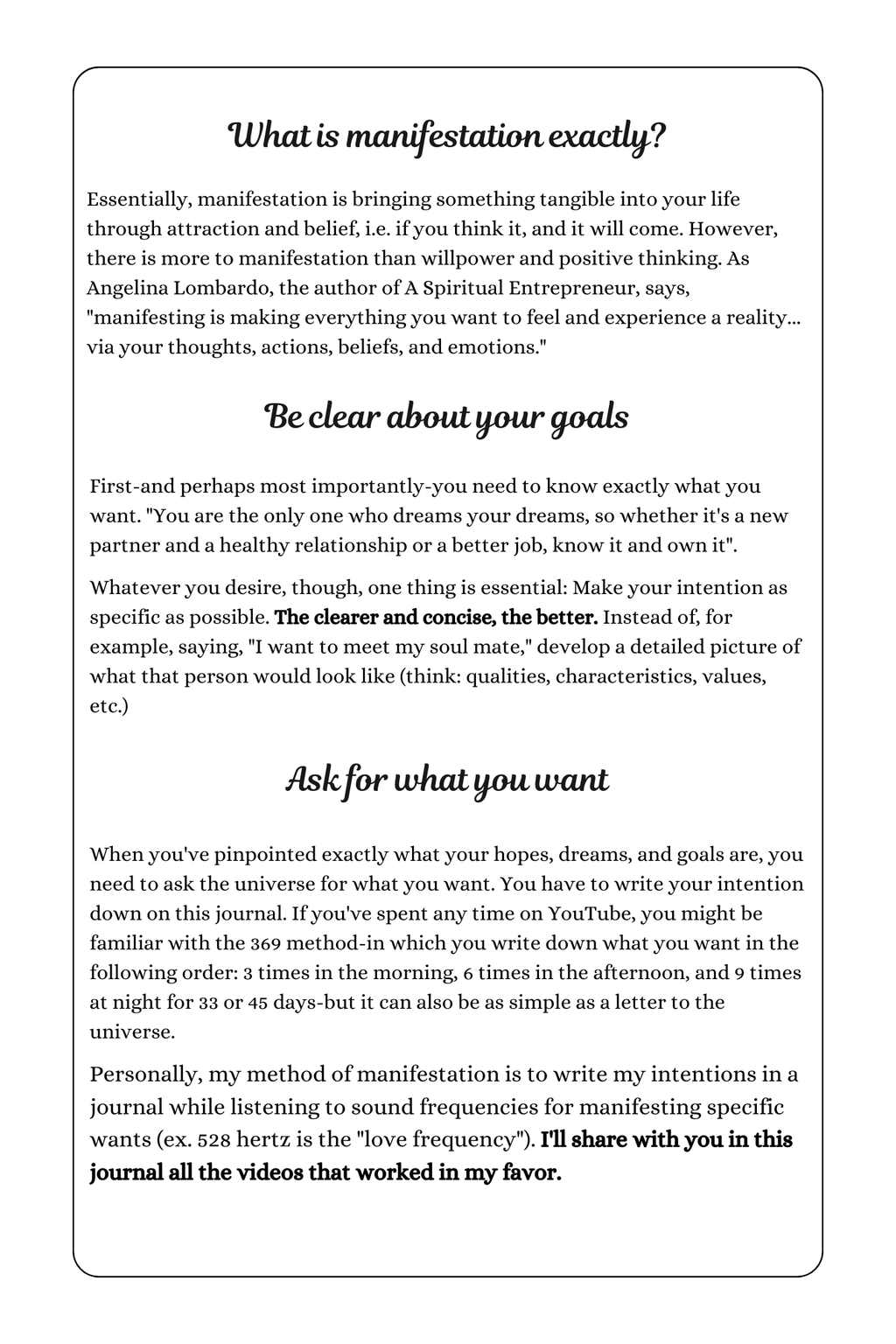 My Flow Daily Manifestation Journal