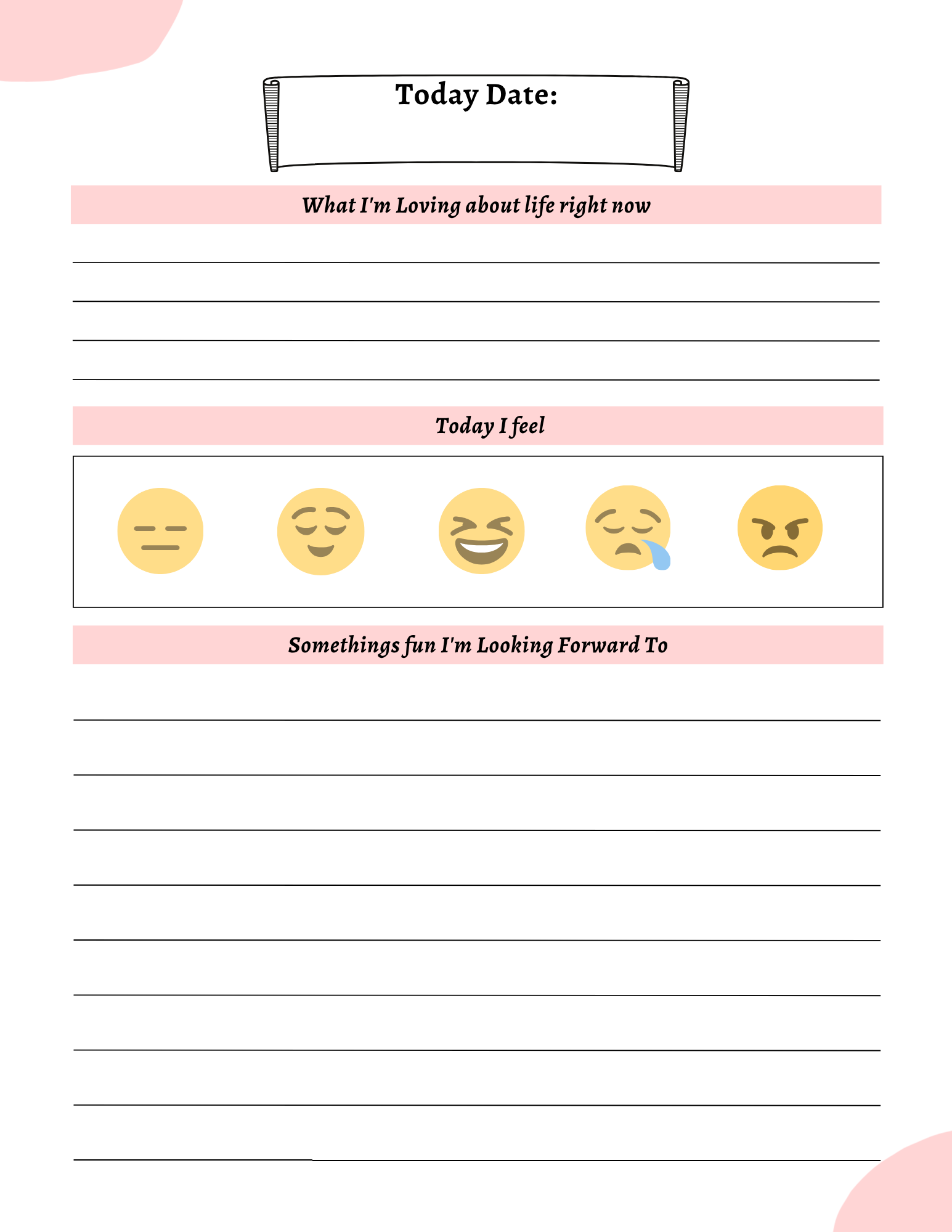 Bliss Gratitude Journal