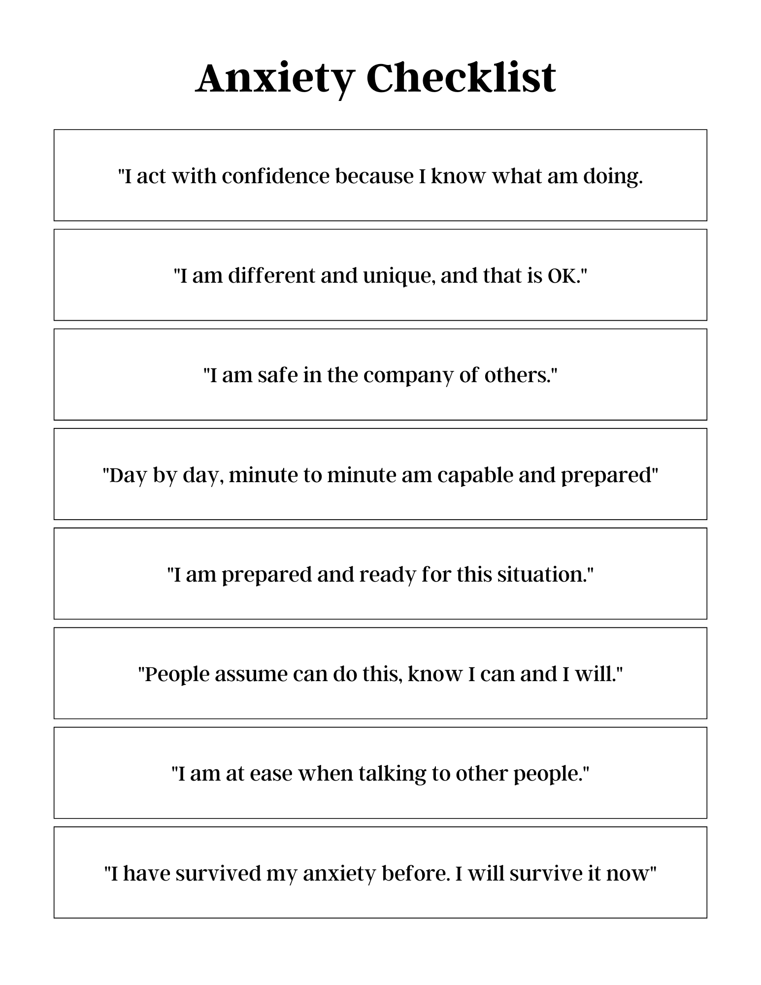 Anxiety Journal