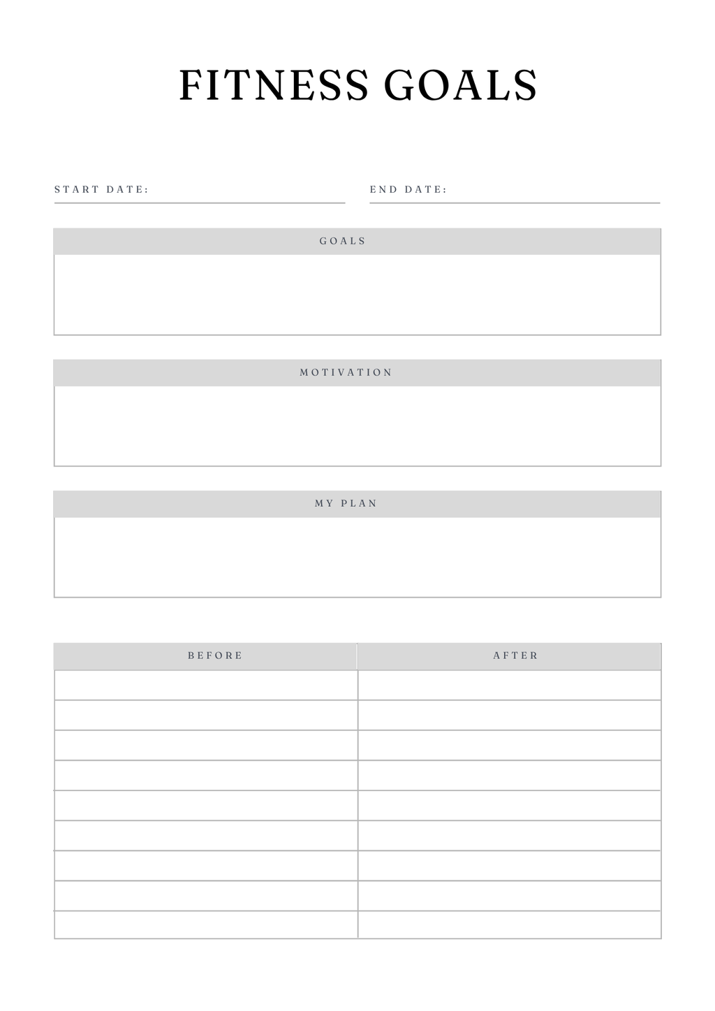 Ultimate Fitness Planner