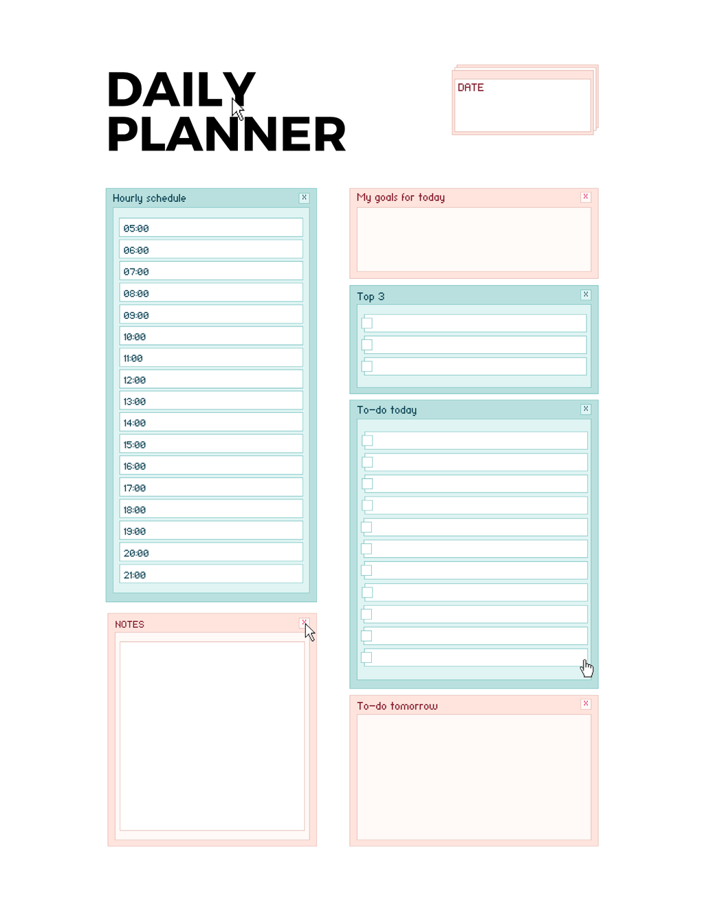 115 Pages Editable Canva Template