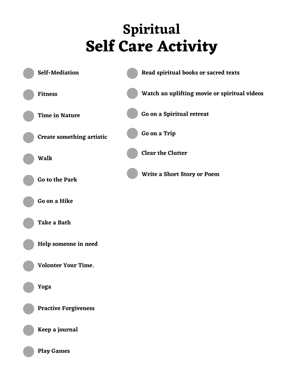 Spiritual Awakening Workbook