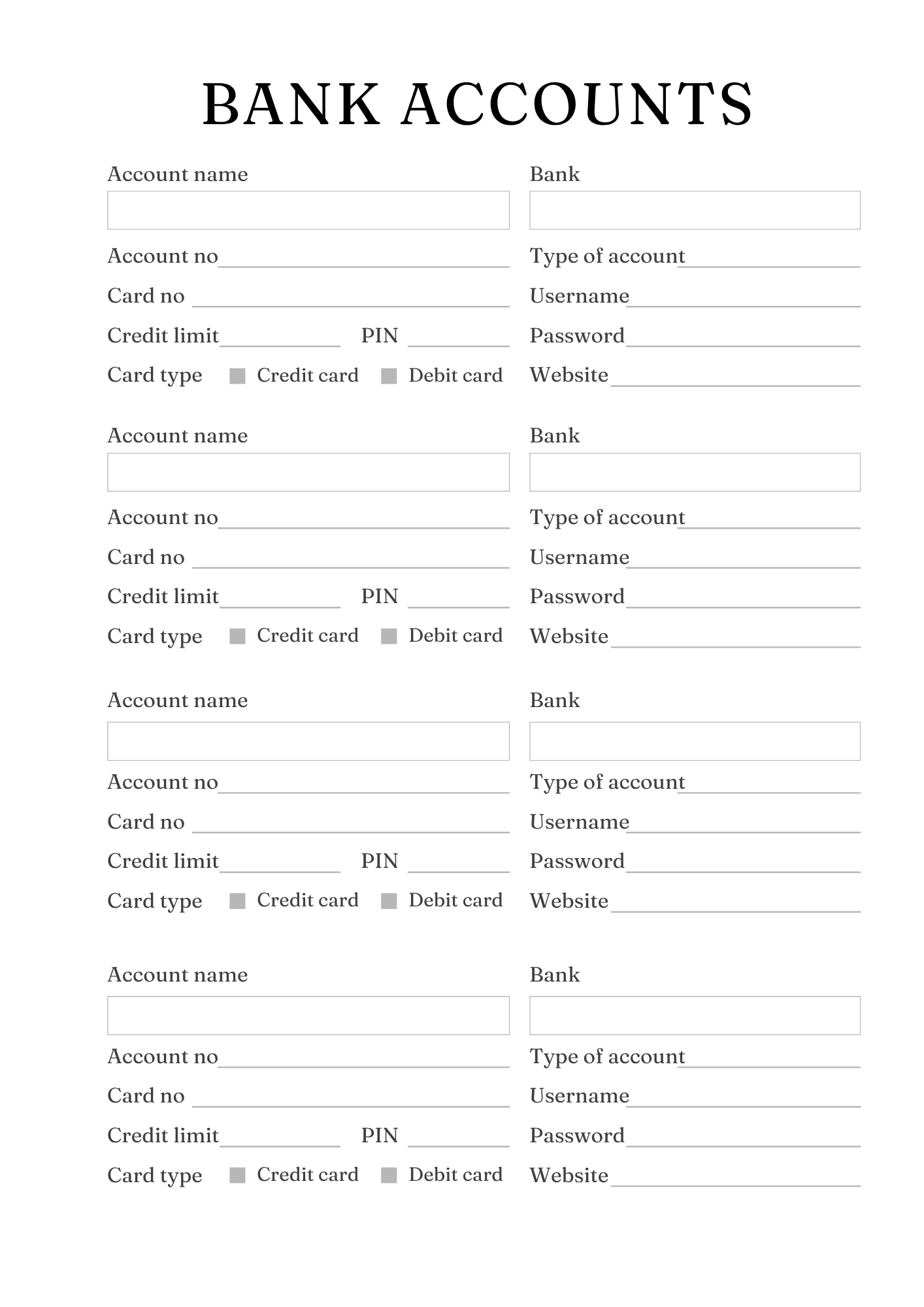 Household Management Planner
