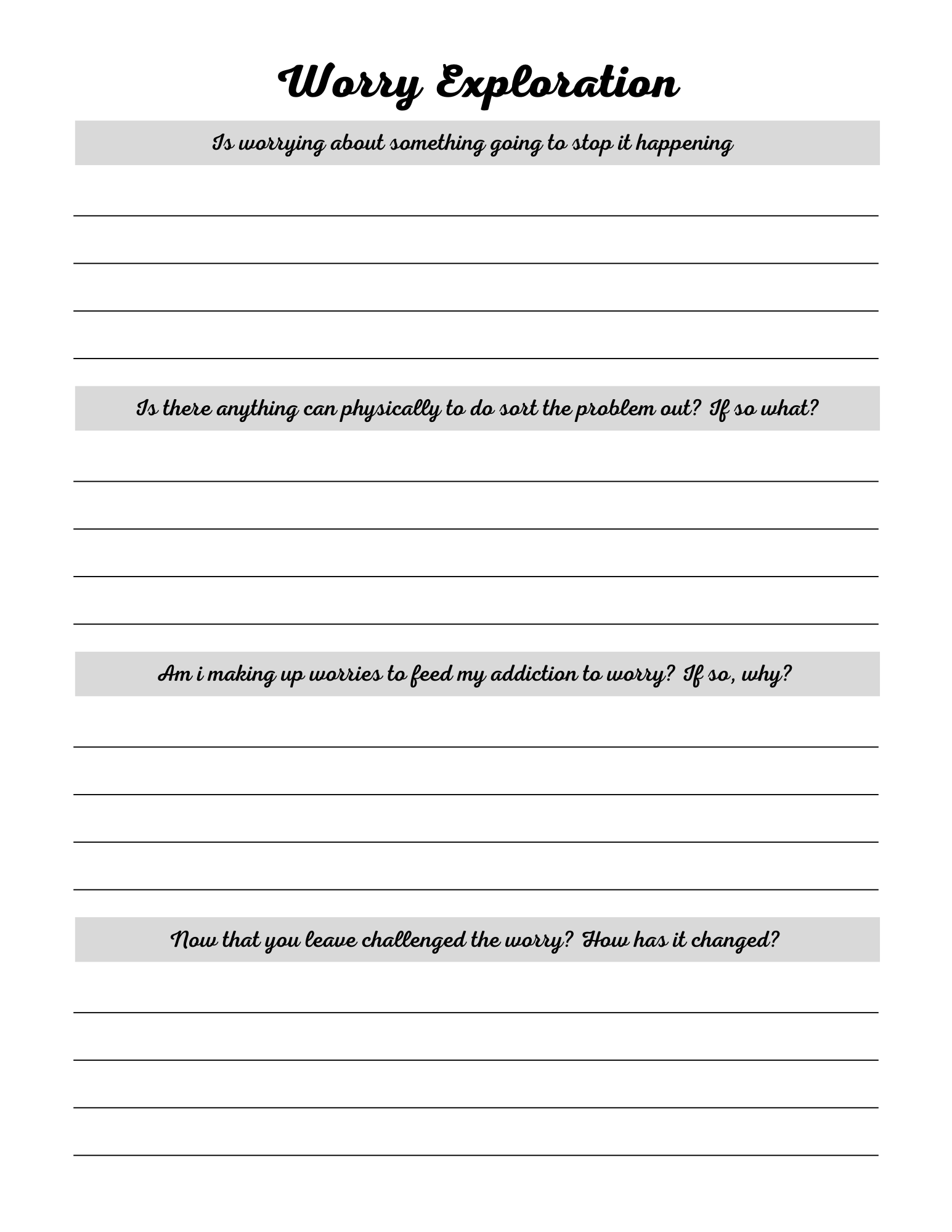 Stress Processing Journal