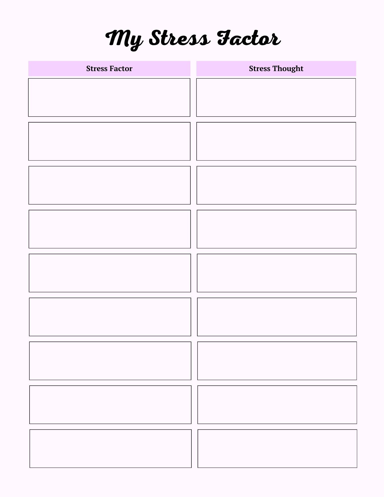 Colorful Self Care Planner