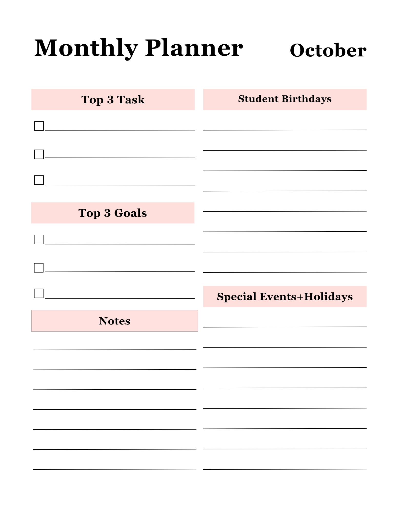 Educator's Master Organizer