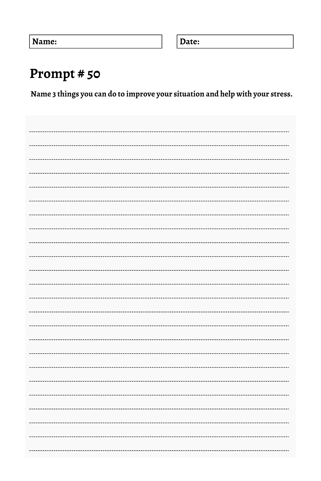 200 Mental Health Journey Prompts