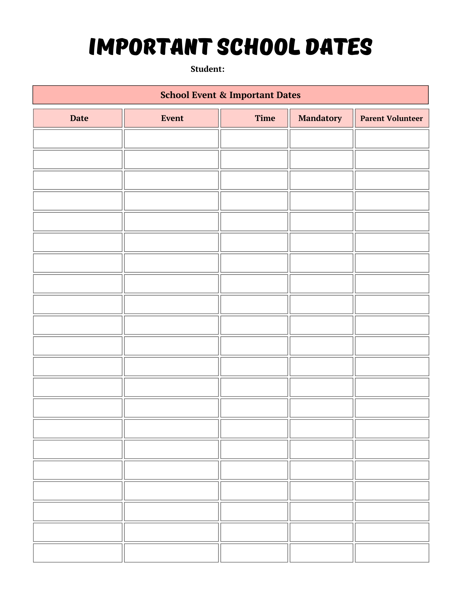 Back -to-school Planner