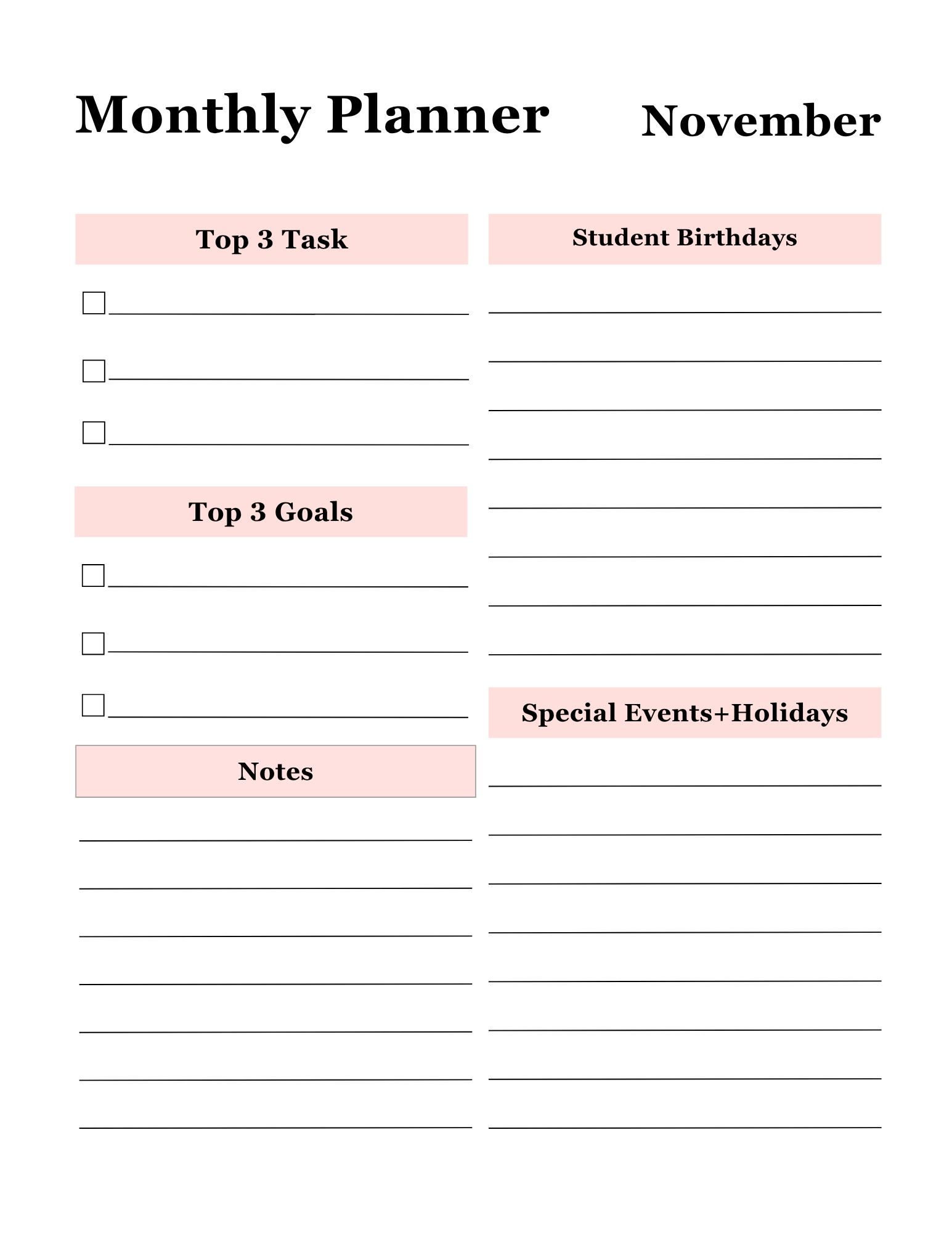 Educator's Master Organizer