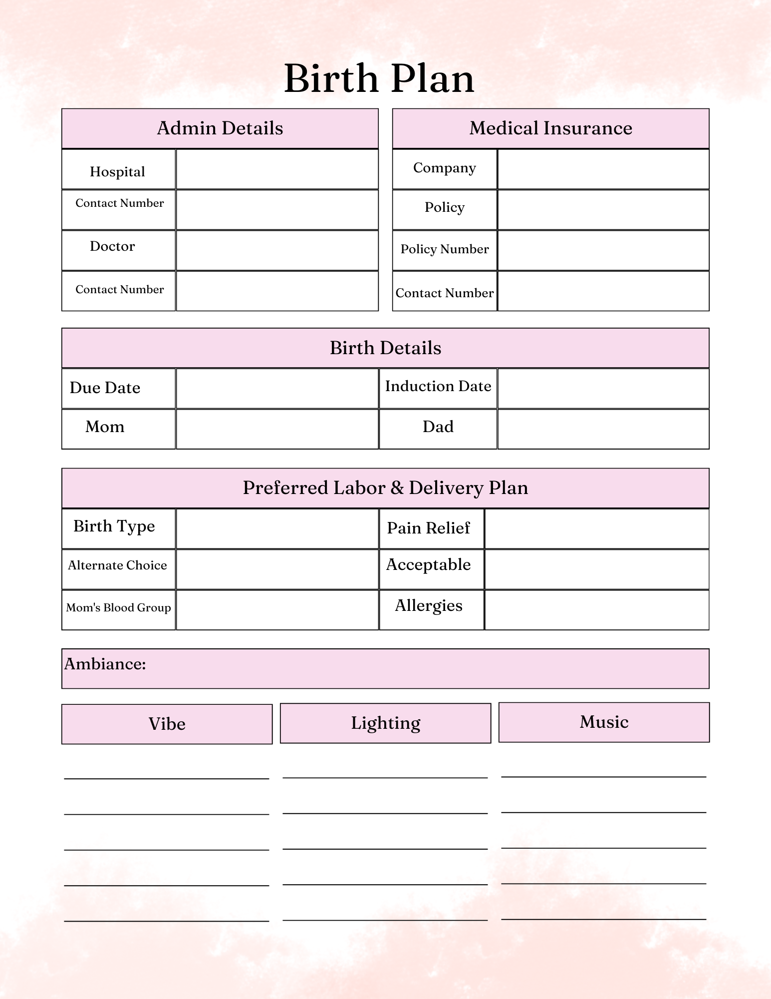 Pregnancy Essentials  Kit