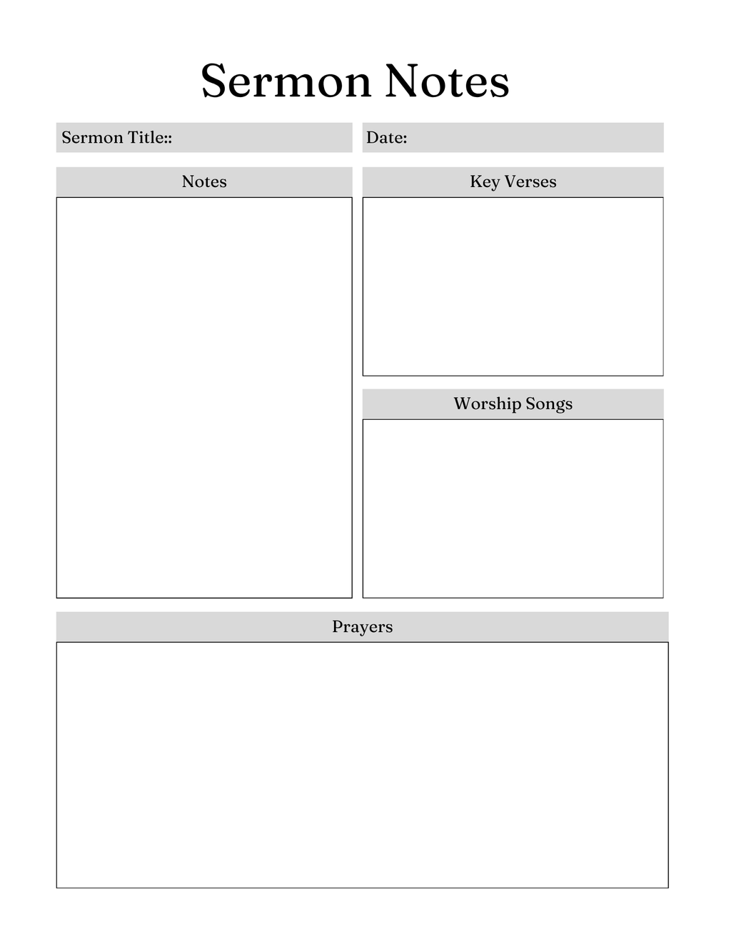 Serenity Prayer Journal