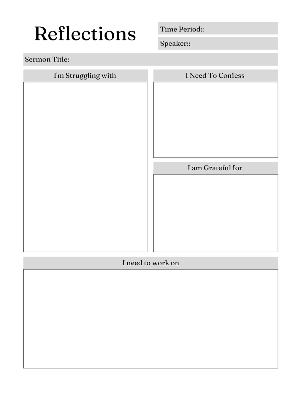 Serenity Prayer Journal