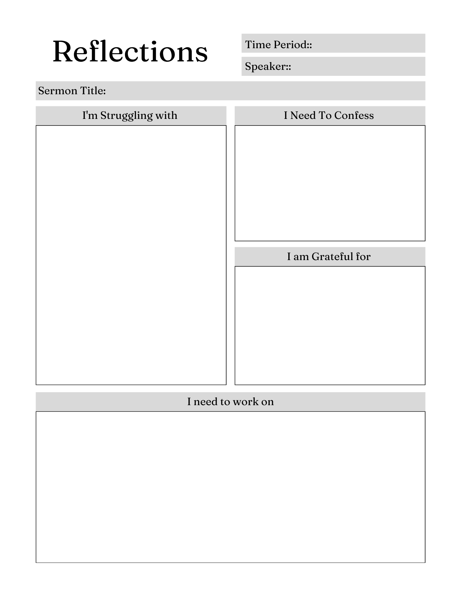 Serenity Prayer Journal