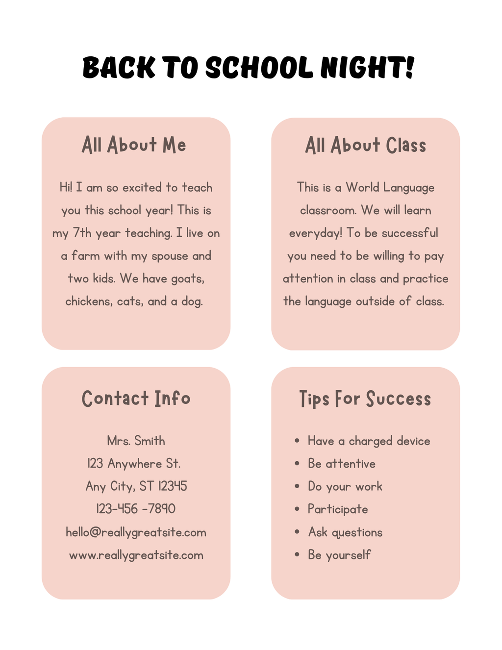 Back -to-school Planner