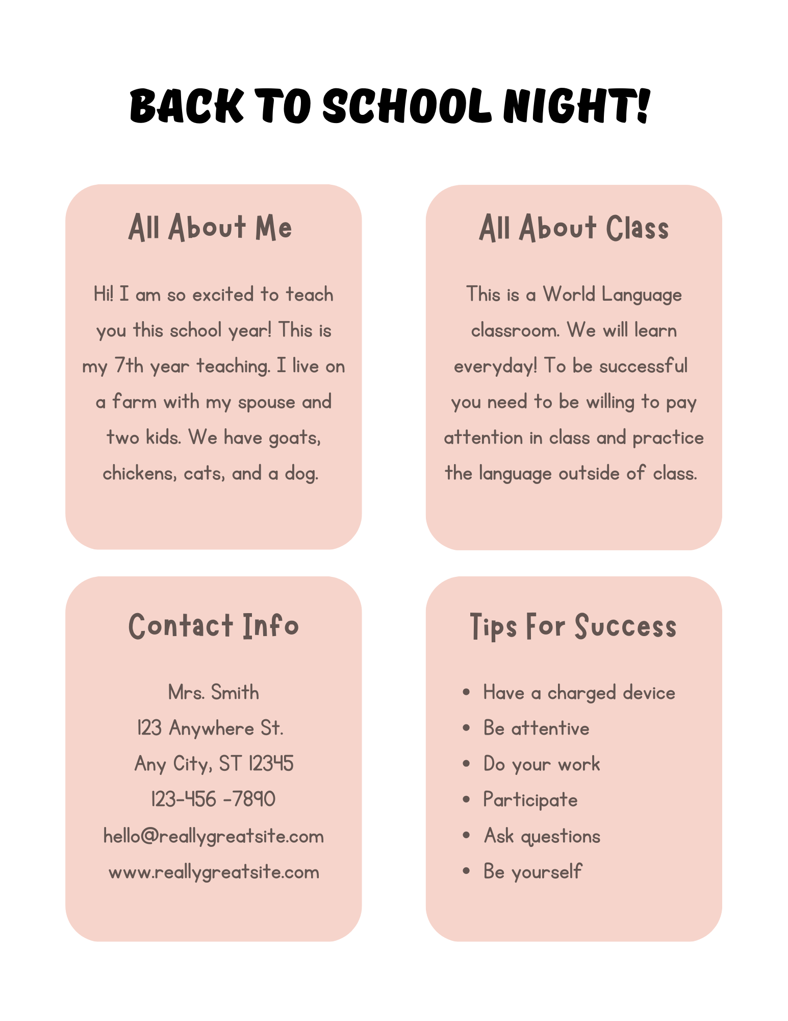 Back -to-school Planner