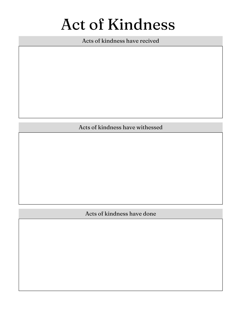 Serenity Prayer Journal