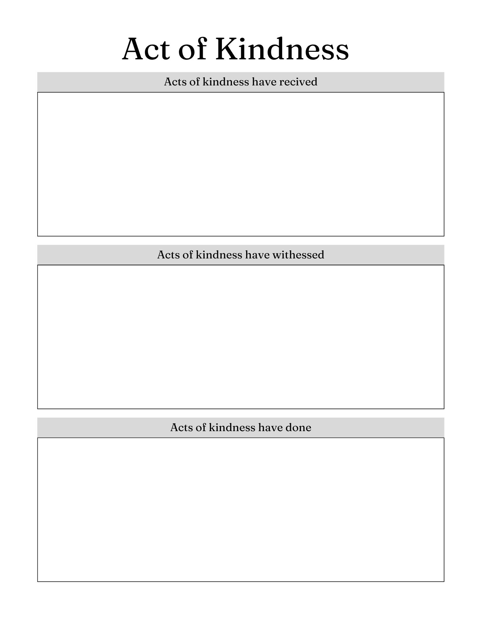 Serenity Prayer Journal