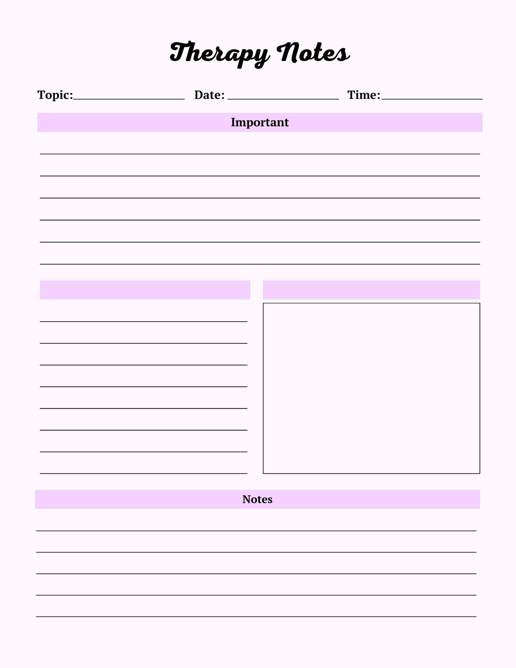 Colorful Self Care Planner