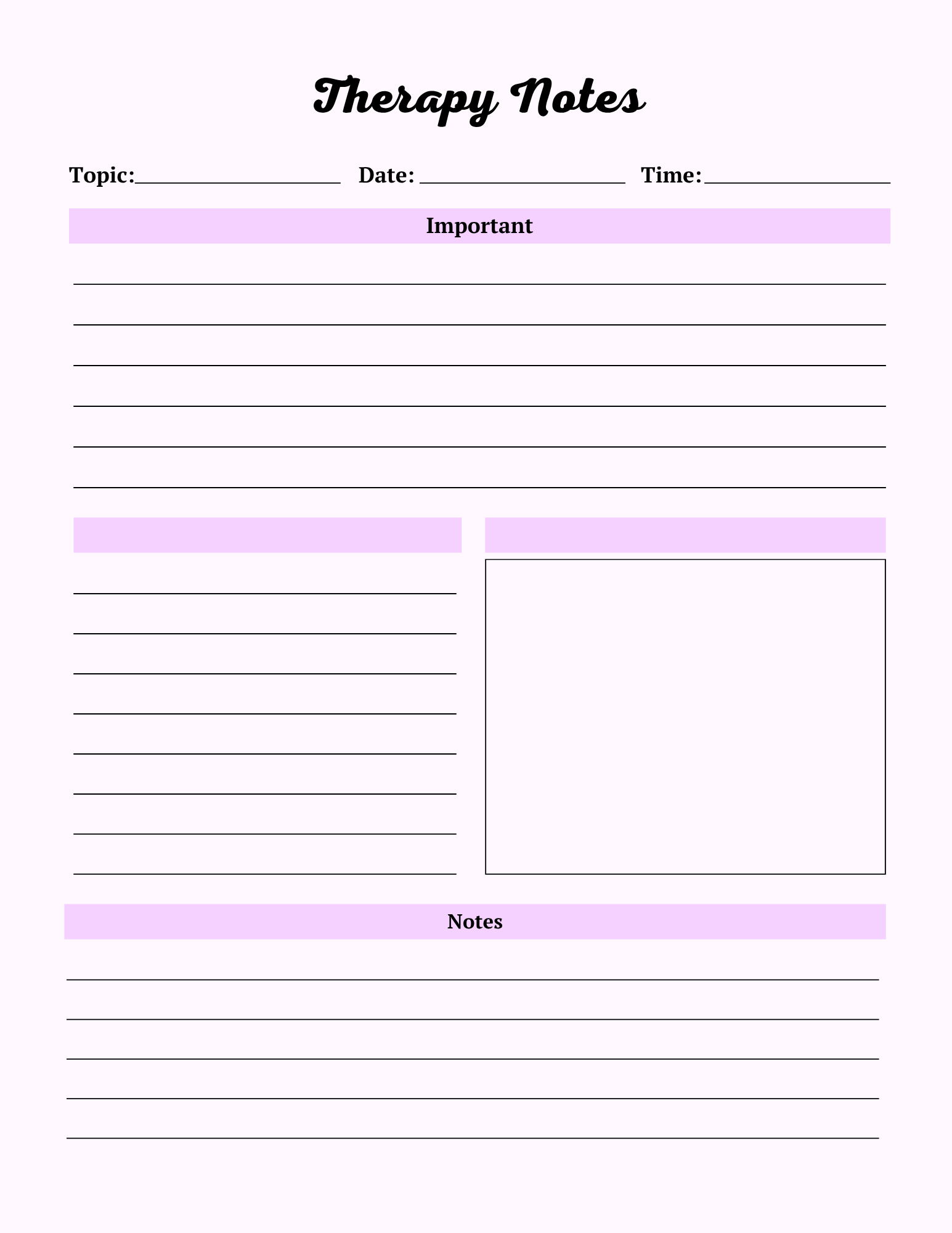Colorful Self Care Planner