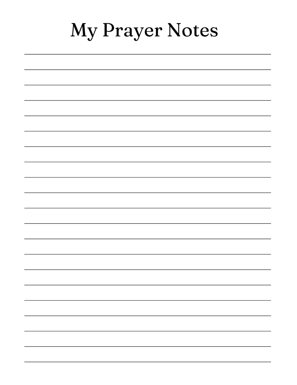 Serenity Prayer Journal