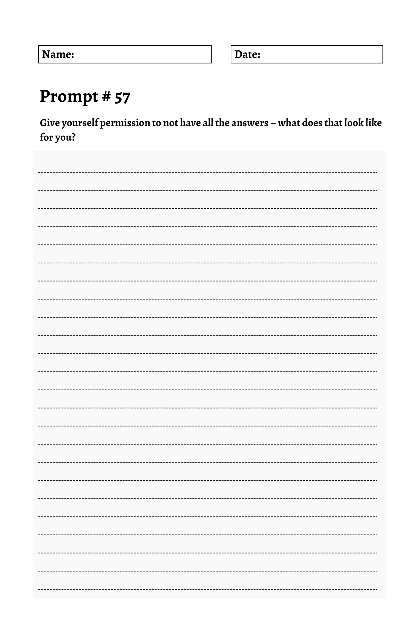 200 Mental Health Journey Prompts