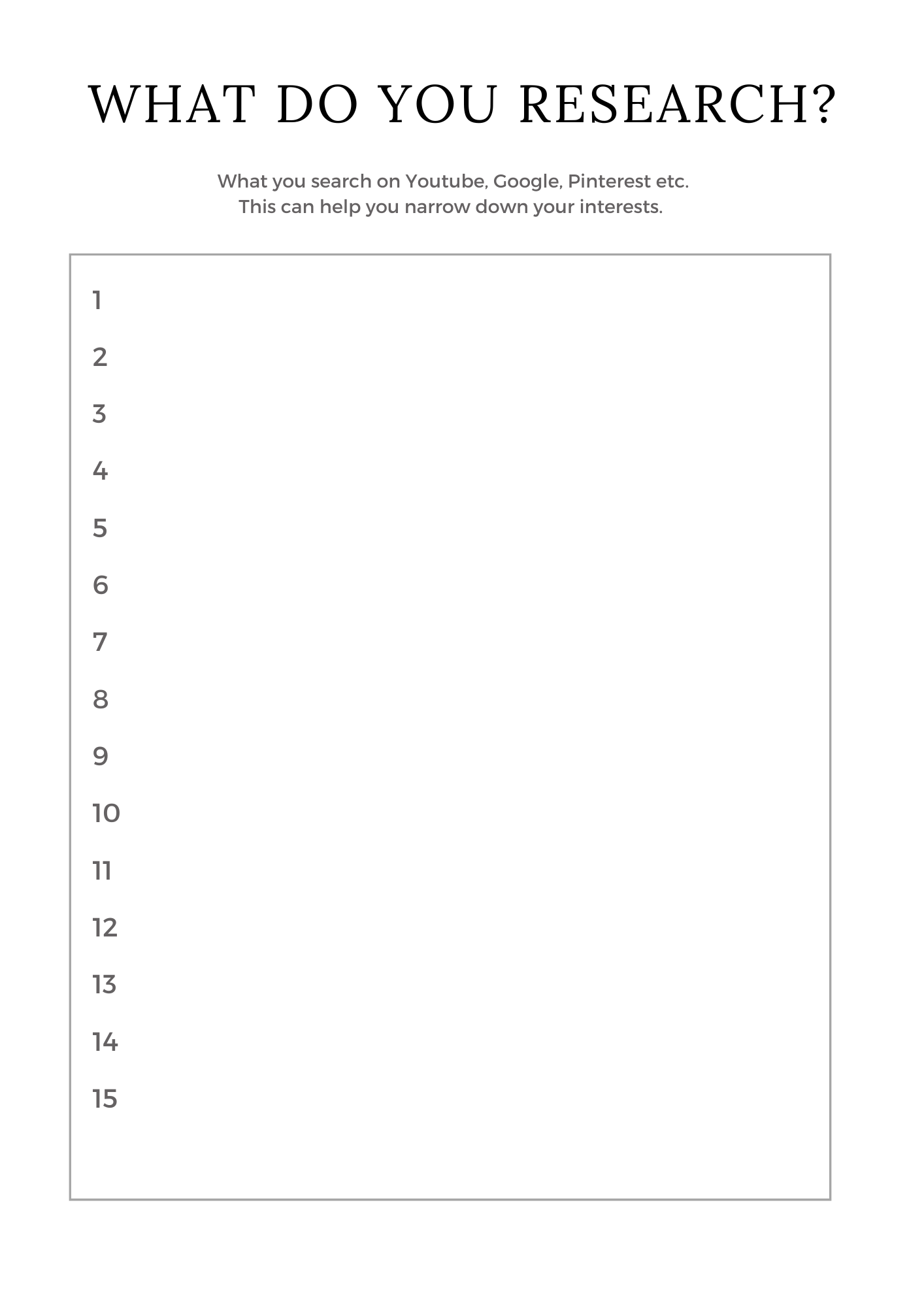 Digital Product Planner