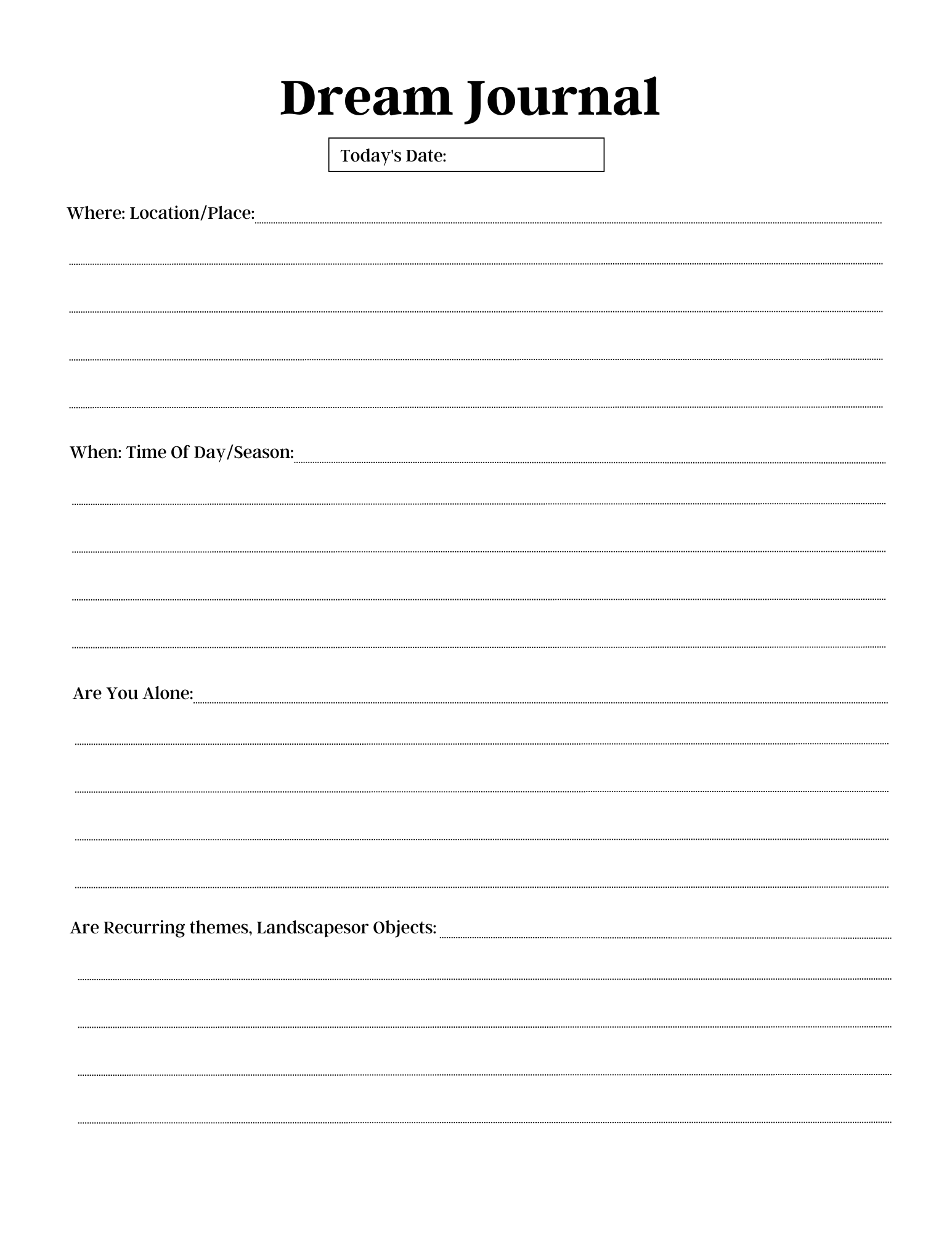 Anxiety Journal