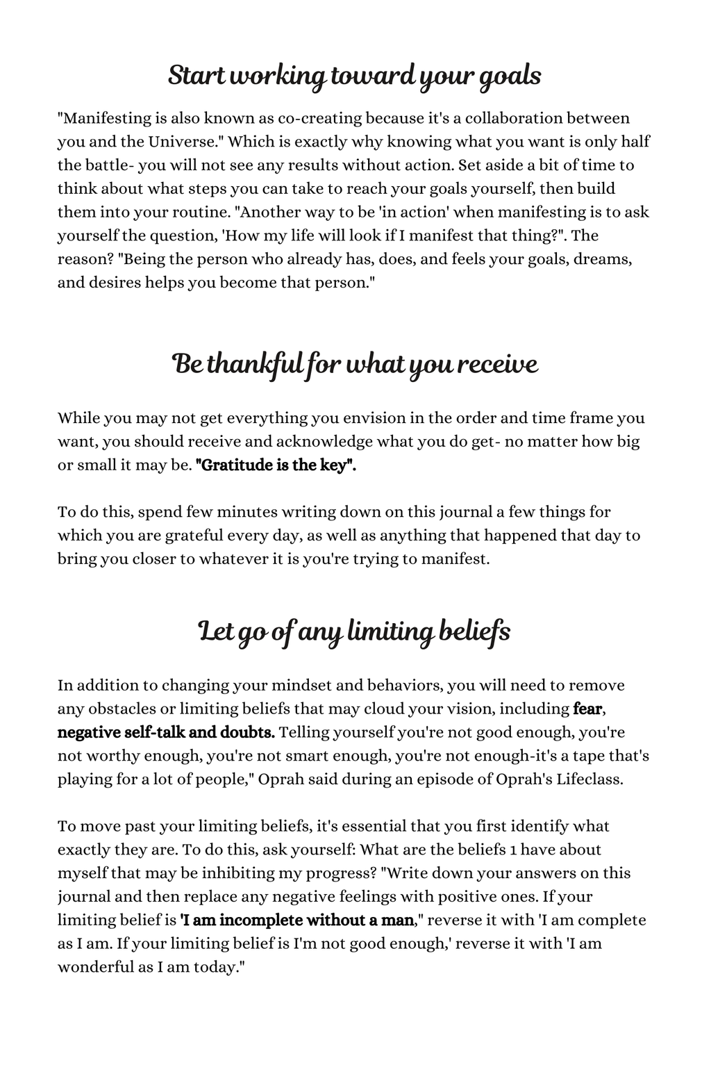 My Flow Daily Manifestation Journal