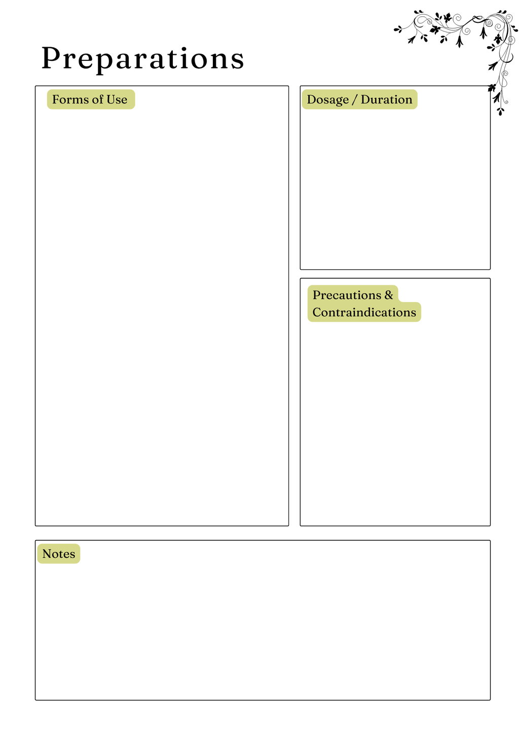 Herbs & Essential Oil Planner