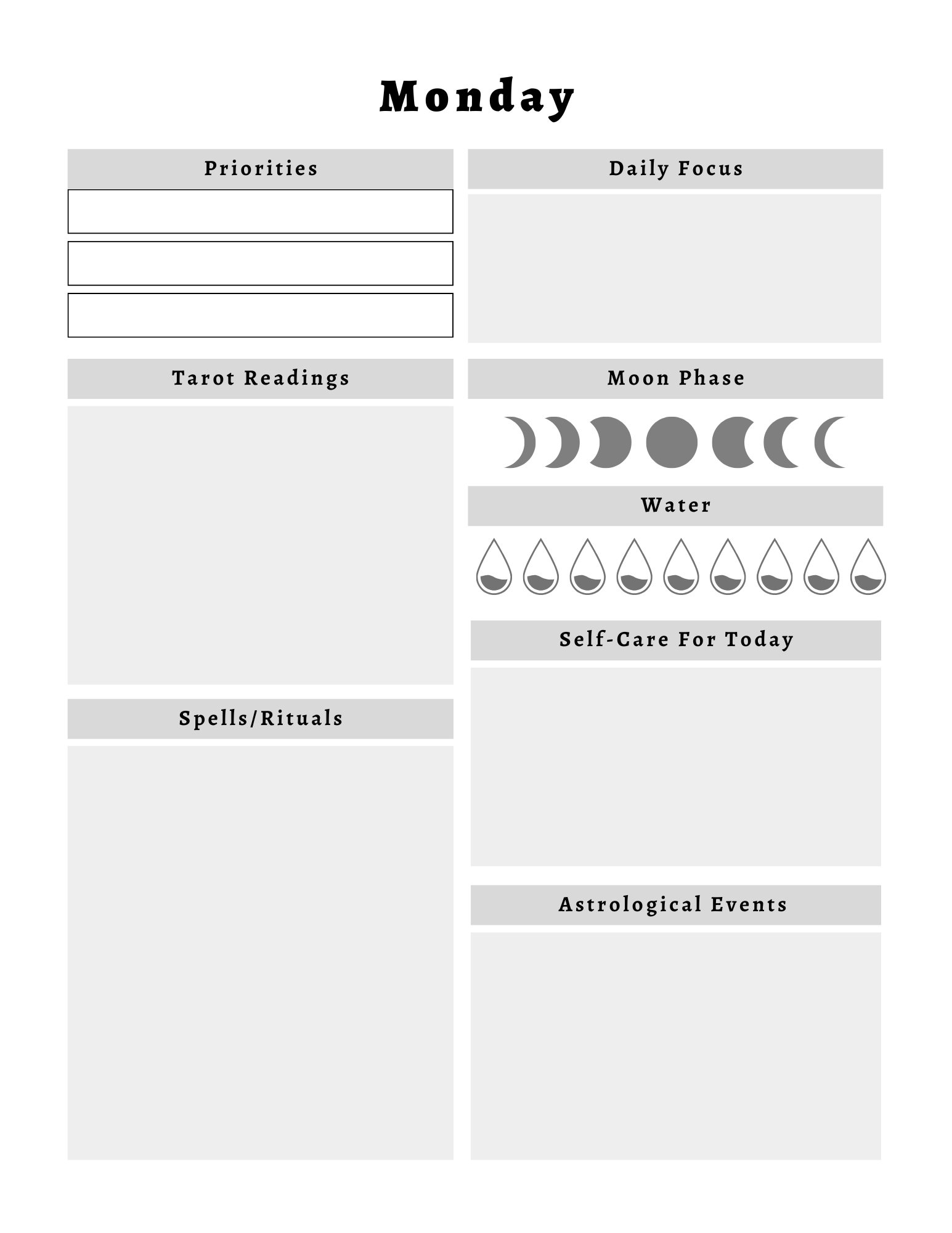 Witchy Planner