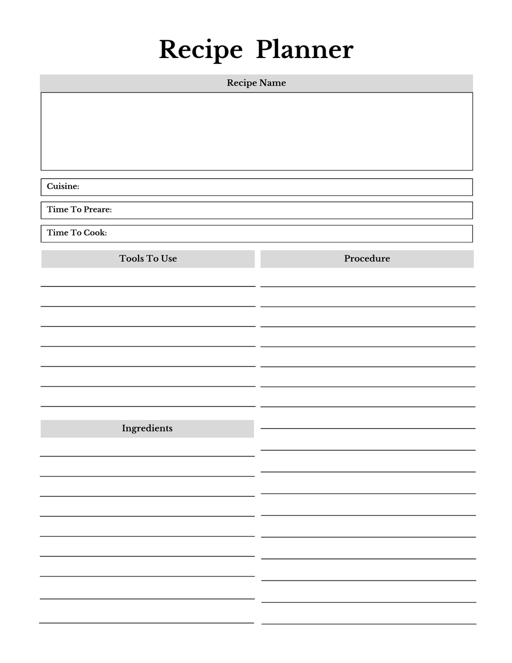 Complete Household Planner