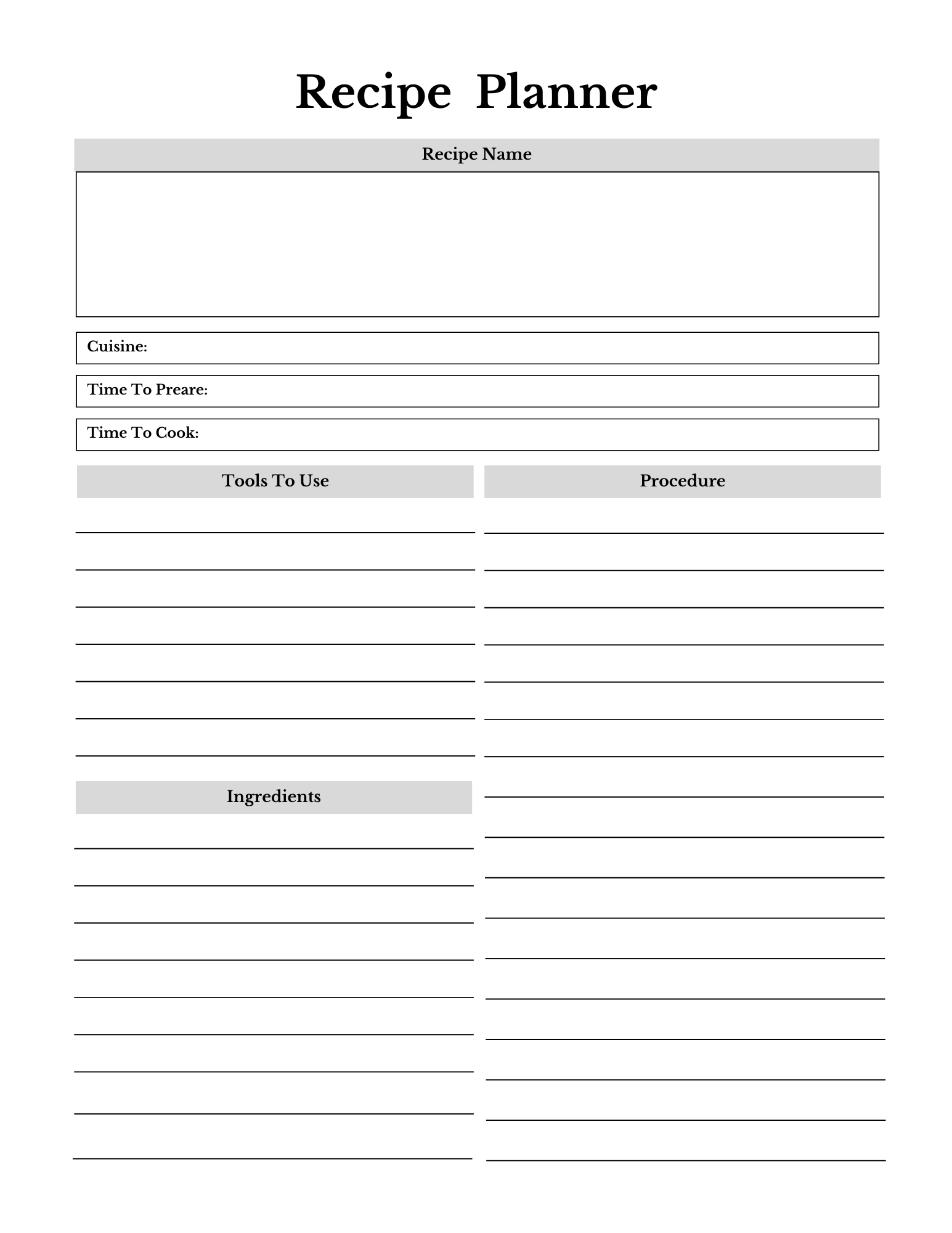Complete Household Planner