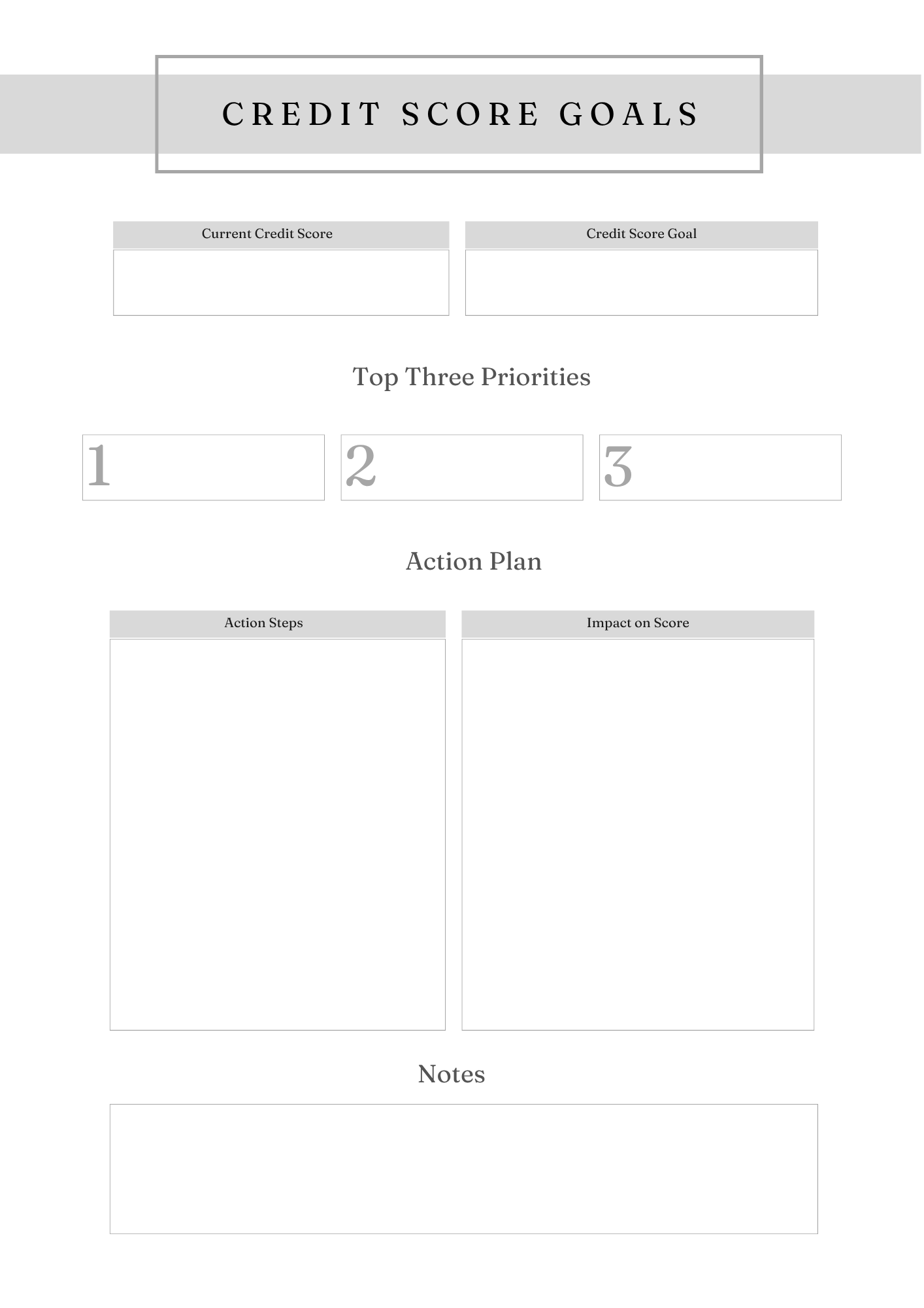 Ultimate Credit Score Tracker